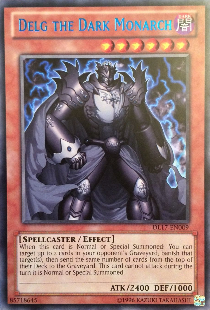Delg the Dark Monarch (Blue) [DL17-EN009] Rare Yu-Gi-Oh!