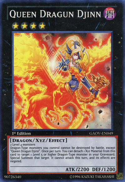 Queen Dragun Djinn [GAOV-EN049] Super Rare Yu-Gi-Oh!