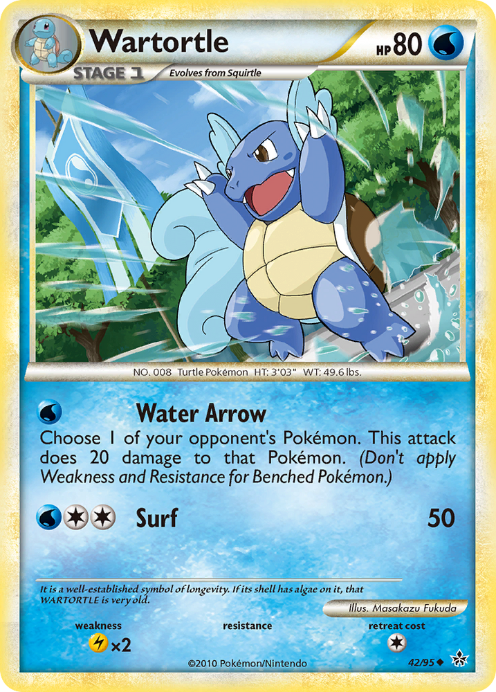 Wartortle (42/95) [HeartGold & SoulSilver: Unleashed] Pokémon