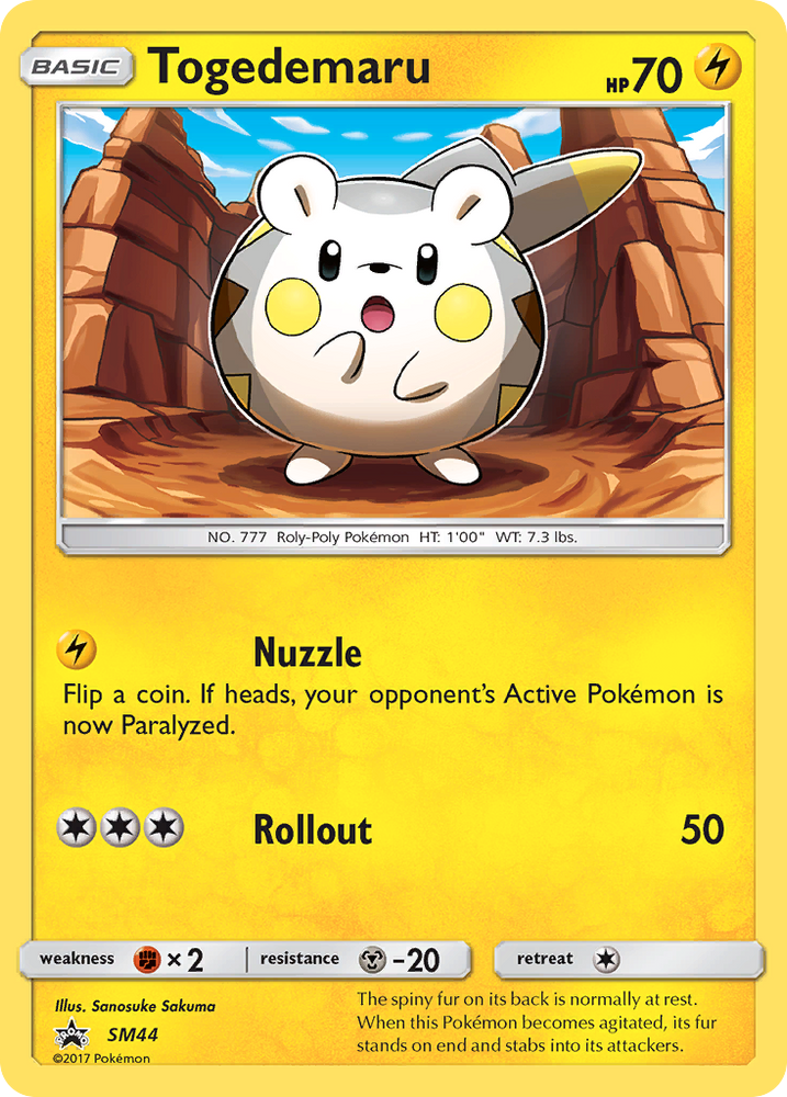 Togedemaru (SM44) [Sun & Moon: Black Star Promos] Pokémon