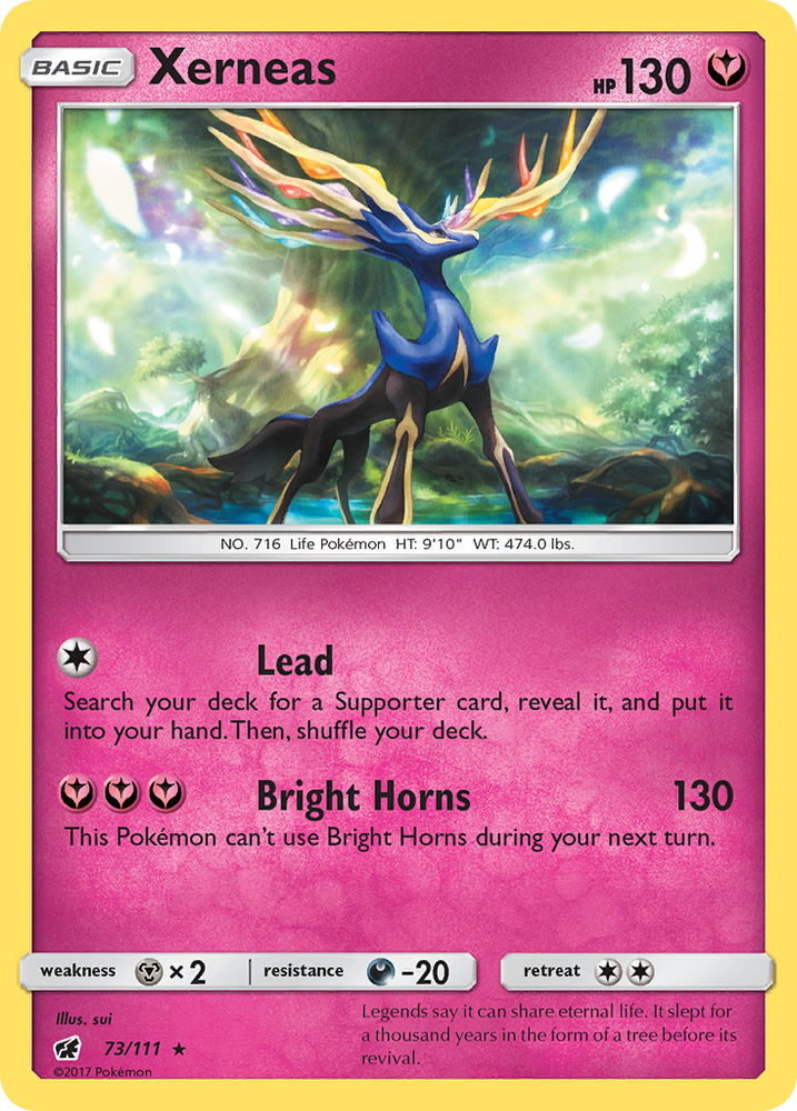 Xerneas (73/111) [Sun & Moon: Crimson Invasion] Pokémon
