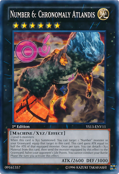 Number 6: Chronomaly Atlandis [YS13-ENV11] Common Yu-Gi-Oh!