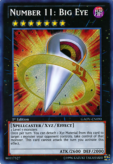 Number 11: Big Eye [GAOV-EN090] Secret Rare Yu-Gi-Oh!