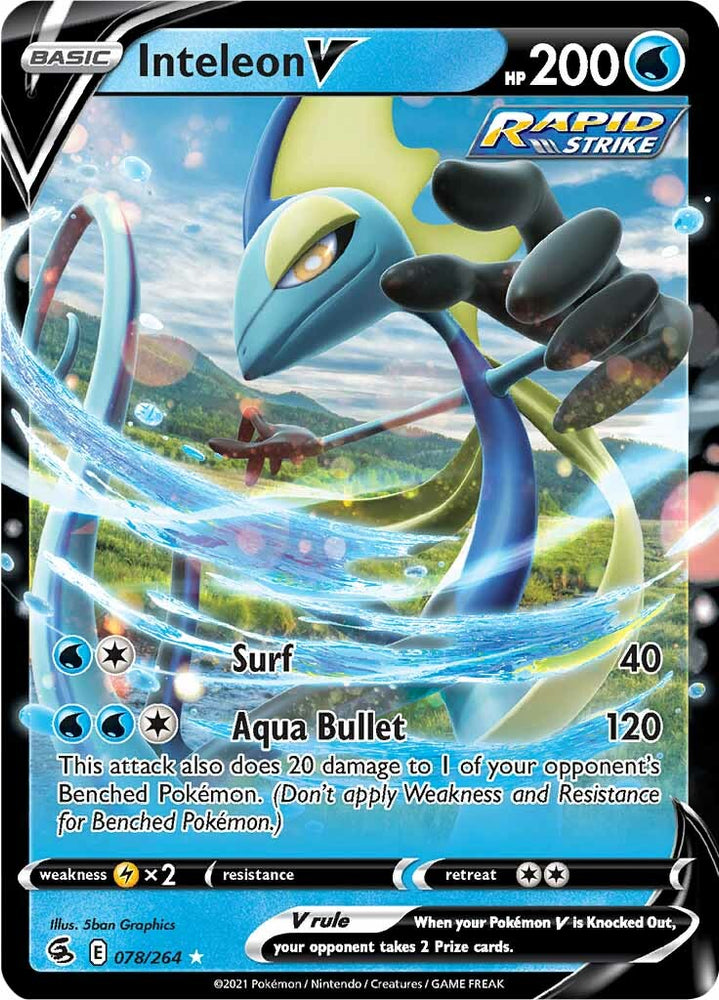 Inteleon V (078/264) [Sword & Shield: Fusion Strike] Pokémon
