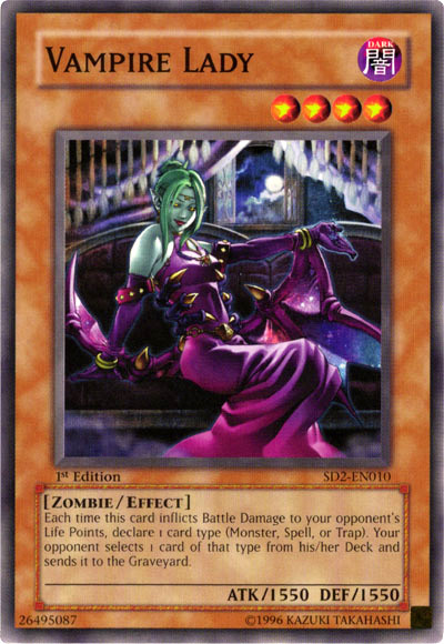 Vampire Lady [SD2-EN010] Common Yu-Gi-Oh!