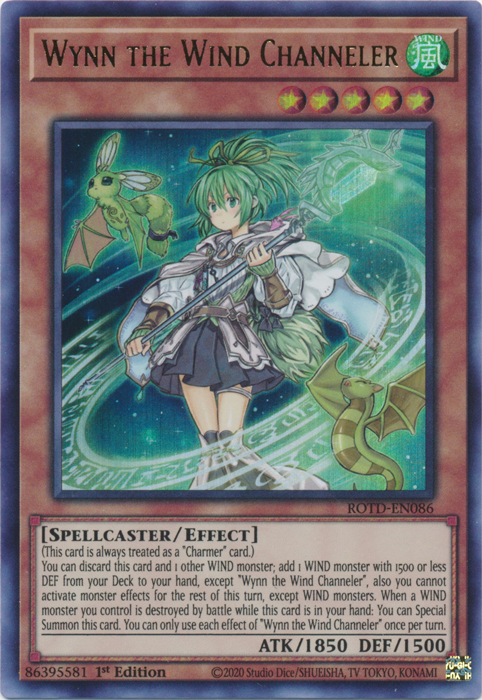 Wynn the Wind Channeler [ROTD-EN086] Ultra Rare Yu-Gi-Oh!