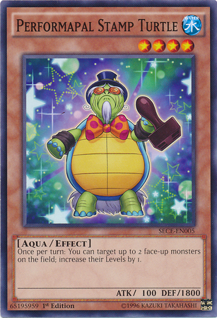 Performapal Stamp Turtle [SECE-EN005] Common Yu-Gi-Oh!