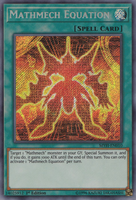 Mathmech Equation [MYFI-EN010] Secret Rare Yu-Gi-Oh!