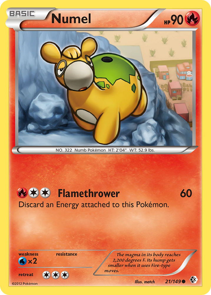 Numel (21/149) [Black & White: Boundaries Crossed] Pokémon