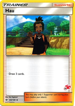 Hau (120/149) (Charizard Stamp #41) [Battle Academy 2020] Pokémon