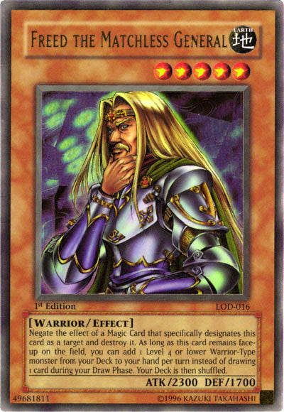 Freed the Matchless General [LOD-016] Ultra Rare Yu-Gi-Oh!