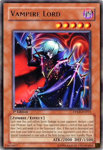 Vampire Lord [DPKB-EN013] Rare Yu-Gi-Oh!