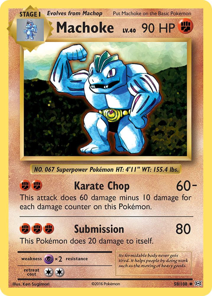 Machoke (58/108) [XY: Evolutions] Pokémon