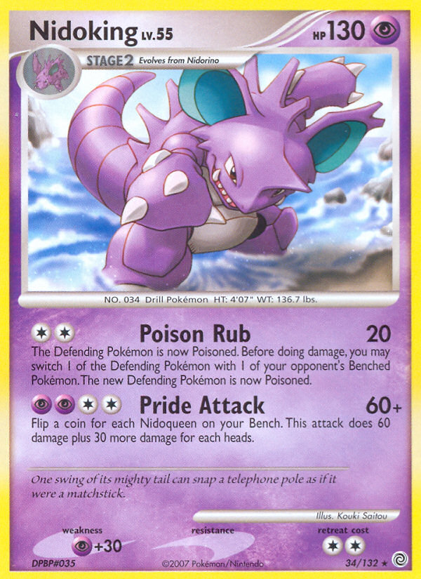 Nidoking (34/132) [Diamond & Pearl: Secret Wonders] Pokémon