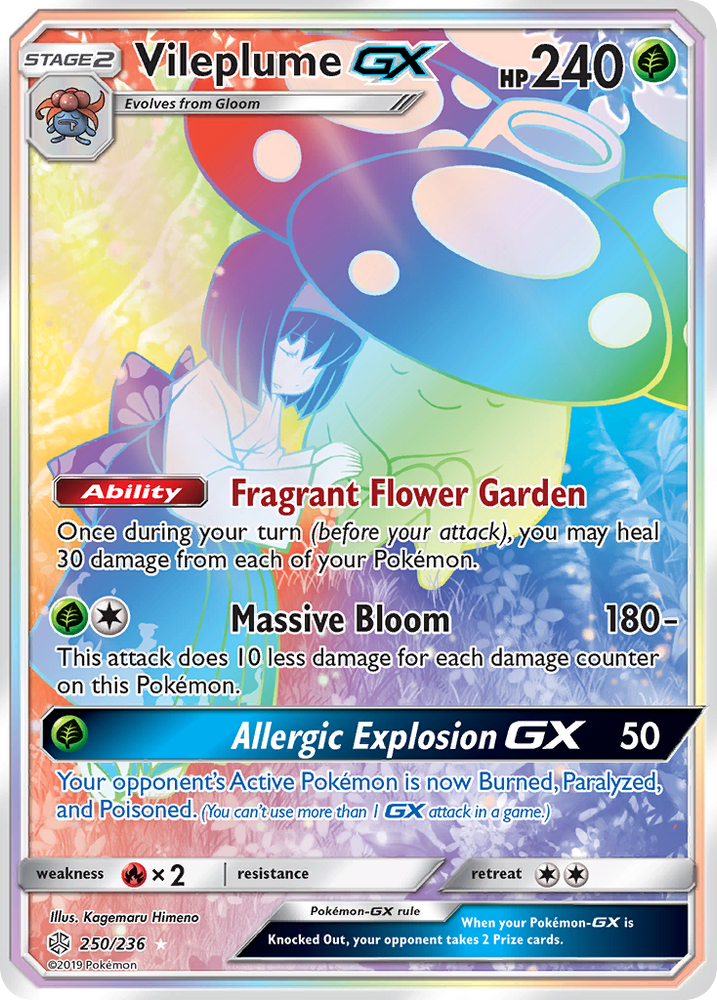 Vileplume GX (250/236) [Sun & Moon: Cosmic Eclipse] Pokémon