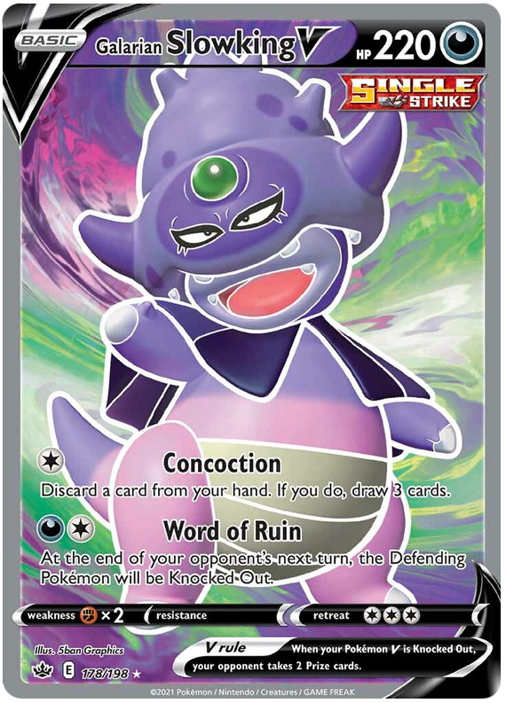 Galarian Slowking V (178/198) [Sword & Shield: Chilling Reign] Pokémon
