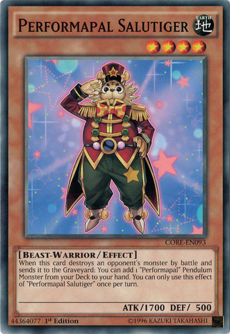 Performapal Salutiger [CORE-EN093] Common Yu-Gi-Oh!
