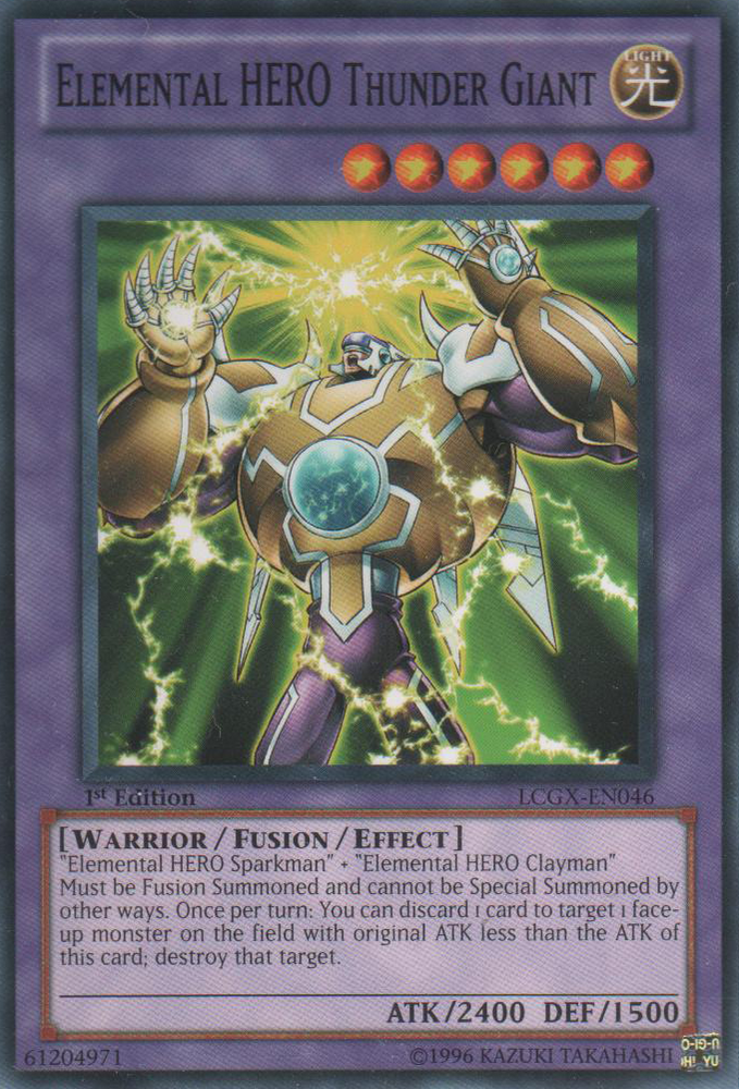 Elemental HERO Thunder Giant [LCGX-EN046] Common Yu-Gi-Oh!