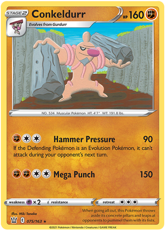 Conkeldurr (075/163) [Sword & Shield: Battle Styles] Pokémon