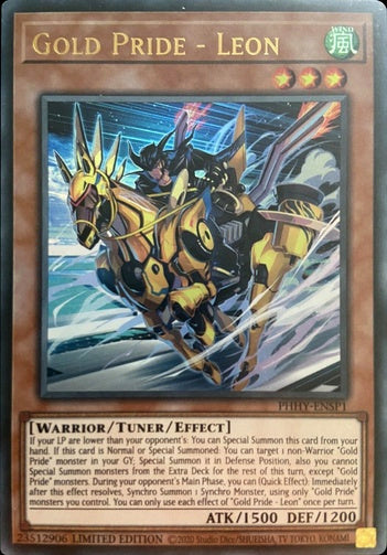 Gold Pride - Leon [PHHY-ENSP1] Ultra Rare Yu-Gi-Oh!