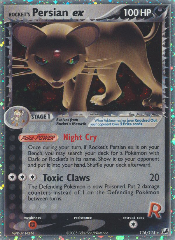 Rocket's Persian ex (116/115) [EX: Unseen Forces] Pokémon