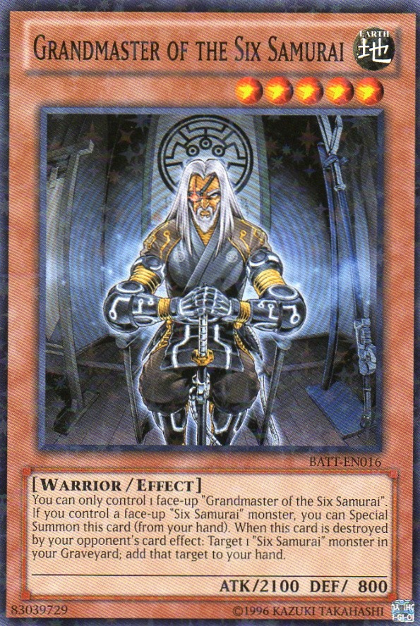 Grandmaster of the Six Samurai [BATT-EN016] Starfoil Rare Yu-Gi-Oh!