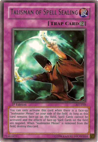 Talisman of Spell Sealing [AST-049] Rare Yu-Gi-Oh!