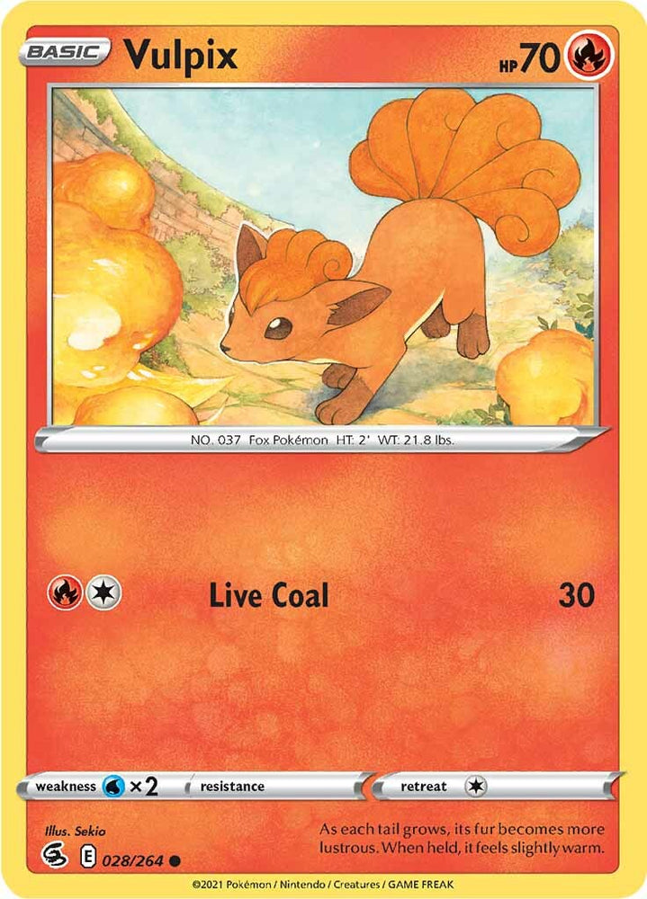 Vulpix (028/264) [Sword & Shield: Fusion Strike] Pokémon