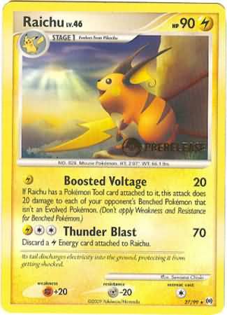 Raichu (27/99) (Prerelease Promo) [Nintendo: Black Star Promos] Pokémon