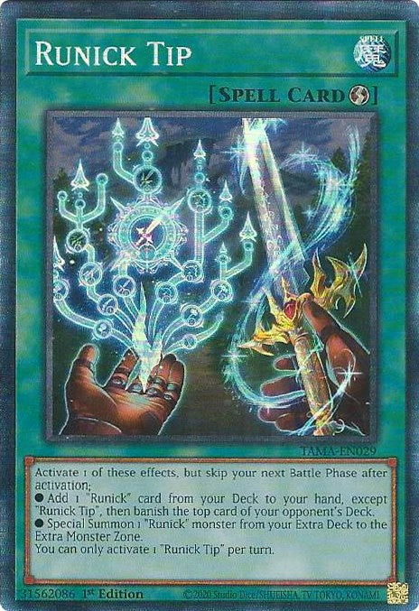 Runick Tip [TAMA-EN029] Collector's Rare Yu-Gi-Oh!