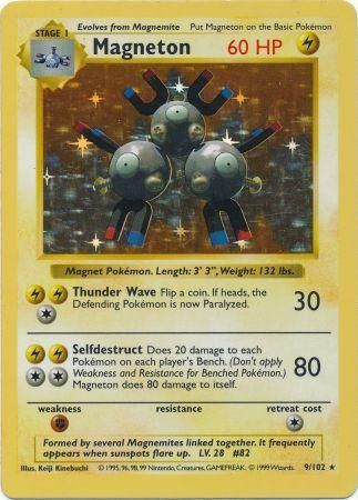 Magneton (9/102) [Base Set Shadowless Unlimited] Pokémon