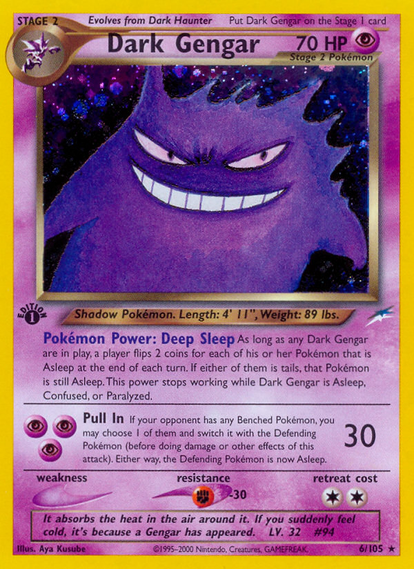 Dark Gengar (6/105) [Neo Destiny 1st Edition] Pokémon
