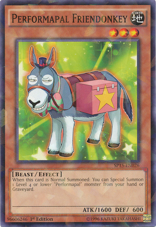 Performapal Friendonkey [SP15-EN026] Shatterfoil Rare Yu-Gi-Oh!