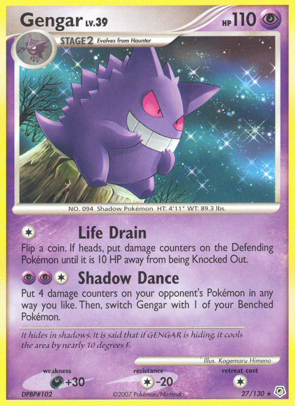 Gengar (27/130) [Diamond & Pearl: Base Set] Pokémon