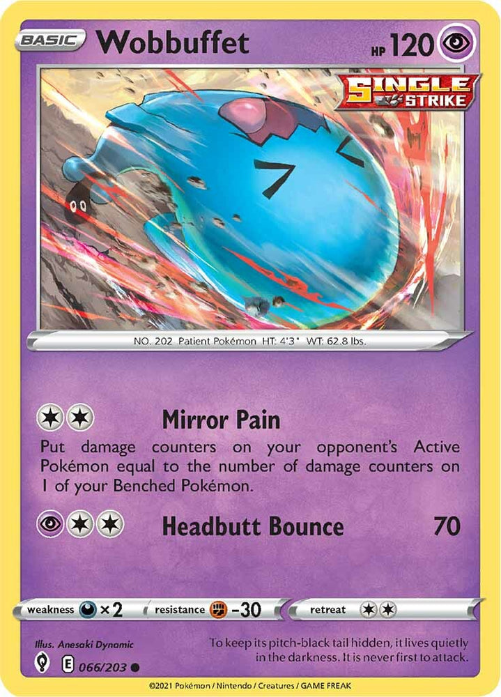 Wobbuffet (066/203) [Sword & Shield: Evolving Skies] Pokémon