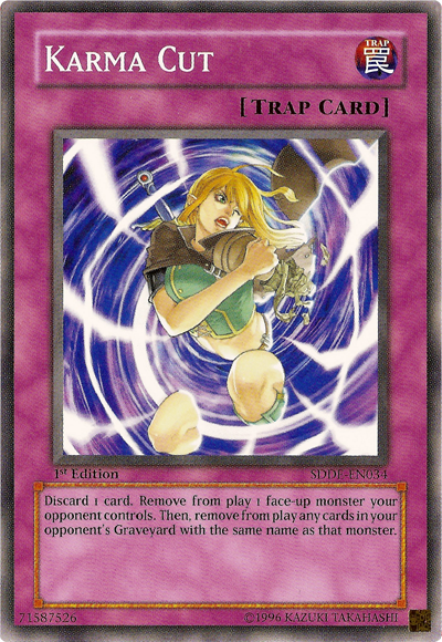 Karma Cut [SDDE-EN034] Common Yu-Gi-Oh!