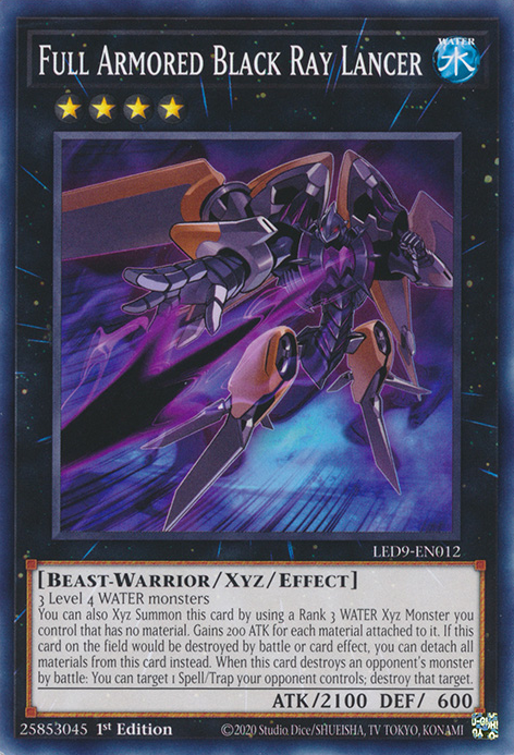 Full Armored Black Ray Lancer [LED9-EN012] Common Yu-Gi-Oh!
