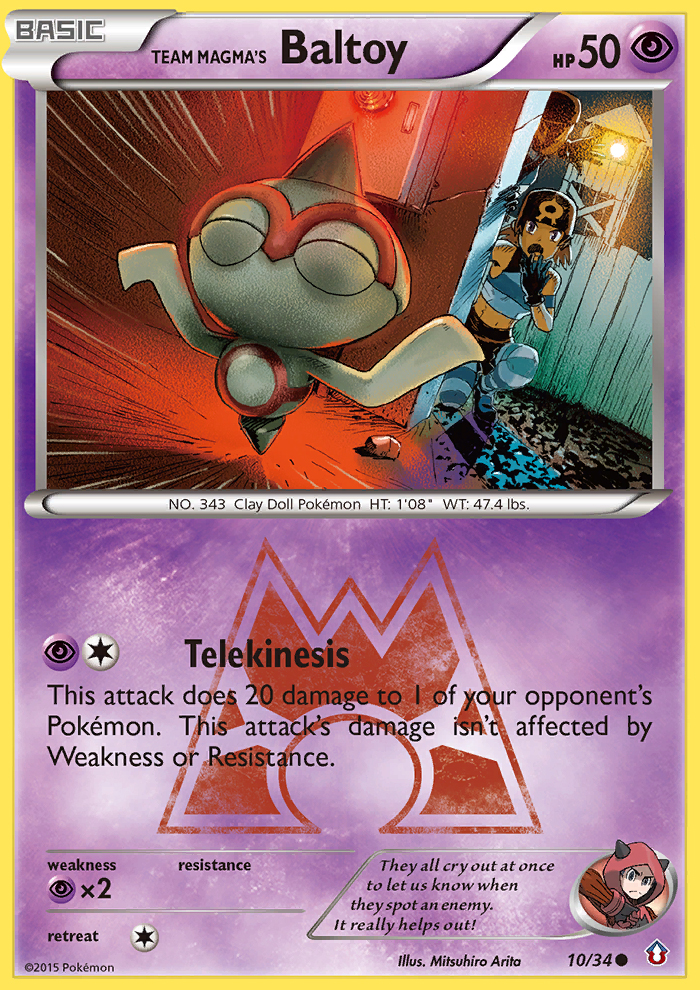 Team Magma's Baltoy (10/34) [XY: Double Crisis] Pokémon