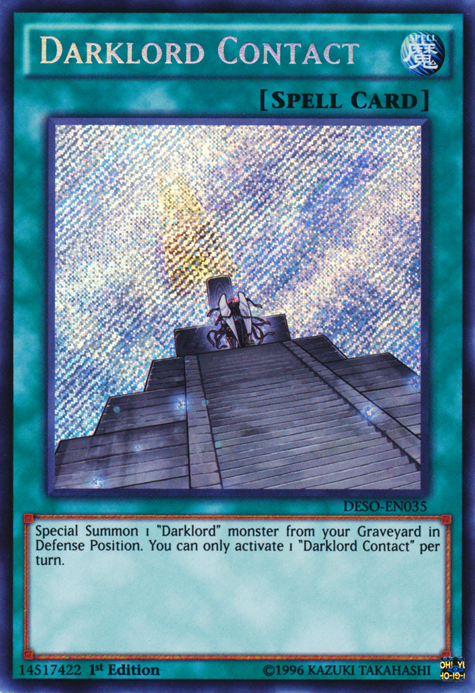 Darklord Contact [DESO-EN035] Secret Rare Yu-Gi-Oh!