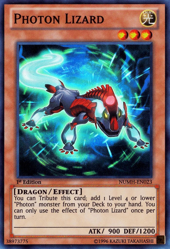 Photon Lizard [NUMH-EN023] Super Rare Yu-Gi-Oh!