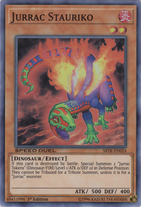 Jurrac Stauriko [SBTK-EN024] Super Rare Yu-Gi-Oh!