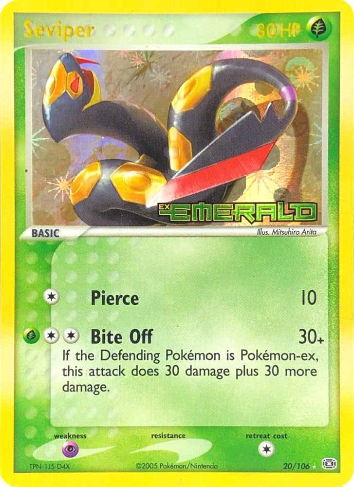 Seviper (20/106) (Stamped) [EX: Emerald] Pokémon