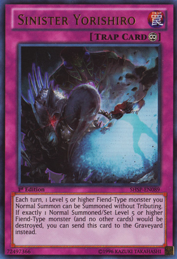 Sinister Yorishiro [SHSP-EN089] Ultra Rare Yu-Gi-Oh!
