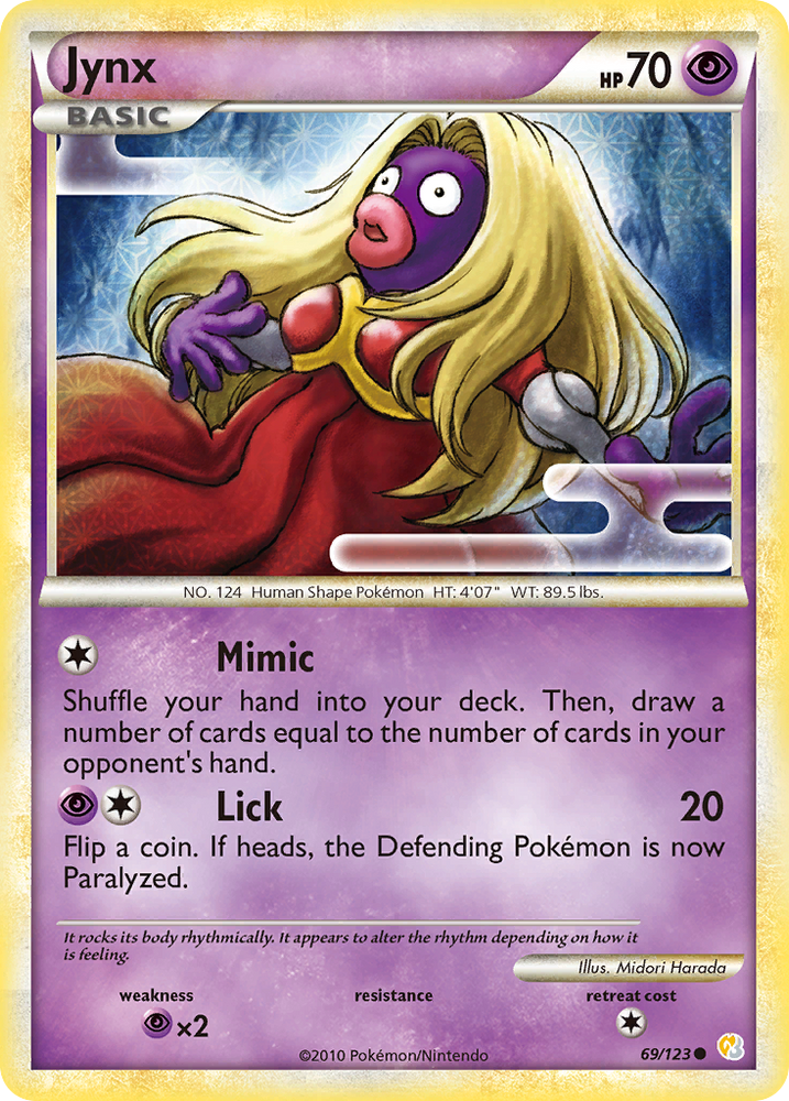 Jynx (69/123) [HeartGold & SoulSilver: Base Set] Pokémon