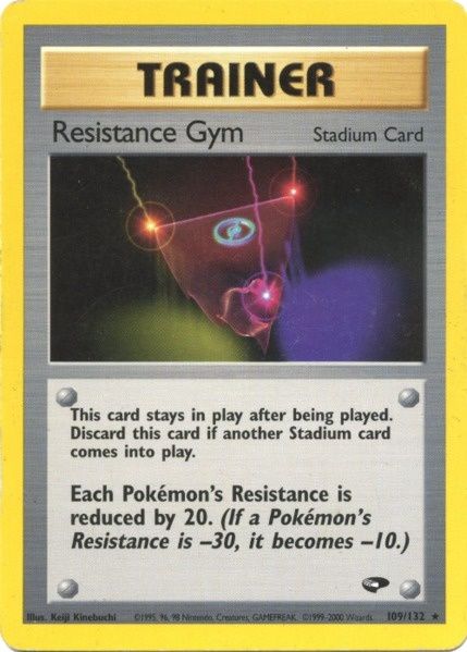 Resistance Gym (109/132) [Gym Challenge Unlimited] Pokémon
