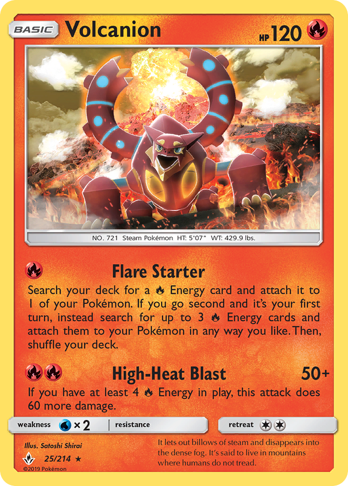 Volcanion (25/214) [Sun & Moon: Unbroken Bonds] Pokémon