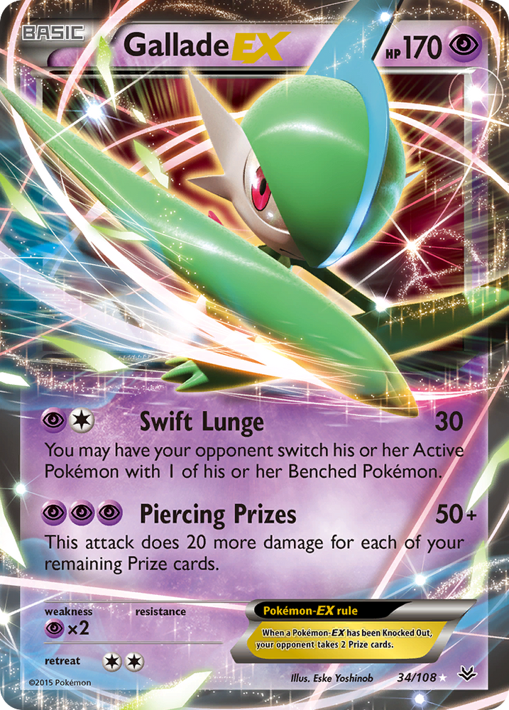 Gallade EX (34/108) [XY: Roaring Skies] Pokémon