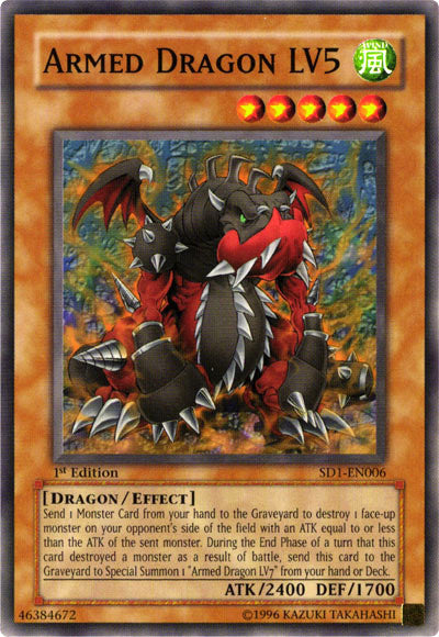 Armed Dragon LV5 [SD1-EN006] Common Yu-Gi-Oh!