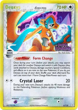 Deoxys (5/110) (Delta Species) (Stamped) [EX: Holon Phantoms] Pokémon