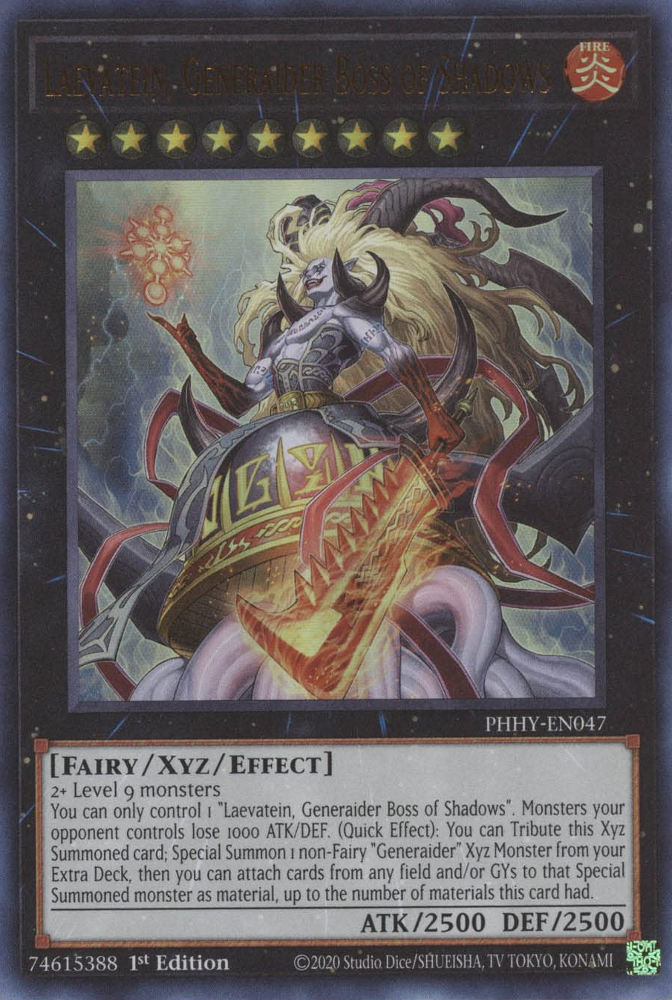 Laevatein, Generaider Boss of Shadows [PHHY-EN047] Ultra Rare Yu-Gi-Oh!